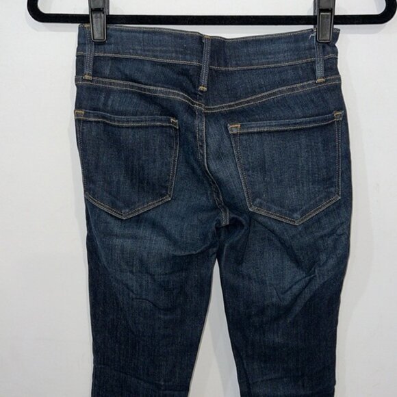 Frame Le Skinny de Jeanne Dark Wash Blue Jeans size 24 - Picture 7 of 11